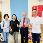 2025.8.3在劉志宏傳道接立牧師感恩禮拜上遇到十年前來大西教會參加福音隊的小弟兄的父母親卞弟兄夫婦